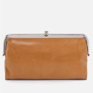 Hobo Internation Lauren Natural Leather Magnetic Fold Wallet Clutch $148